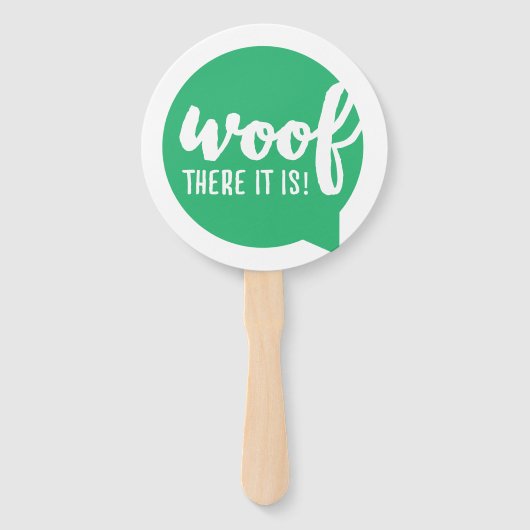 Woof there it - K9引用文有名な犬の引用文Sas ハンドファン (正面)