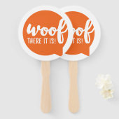 Woof there it - K9引用文有名な犬の引用文Sas ハンドファン (正面&裏面)