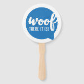 Woof there it - K9引用文有名な犬の引用文Sas ハンドファン (裏面)