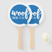 Woof there it - K9引用文有名な犬の引用文Sas ハンドファン (正面&裏面)