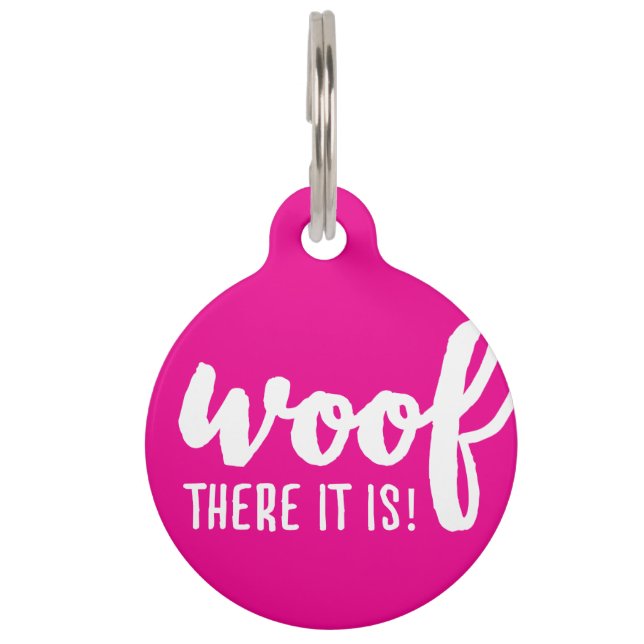 Woof there it - K9引用文有名な犬の引用文Sas ペット　ネームタグ (正面)