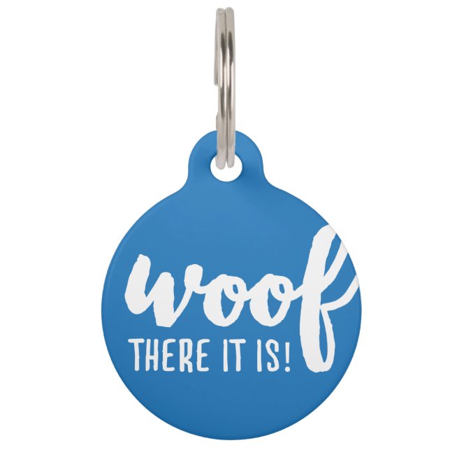 Woof there it - K9引用文有名な犬の引用文Sas ペット　ネームタグ (正面)