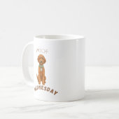 Woof Wednesday カスタマイズ可能ドゥードルマグ コーヒーマグカップ (正面左)