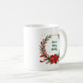 Woof Woof Christmas Mug - Customizable Text  コーヒーマグカップ (正面右)