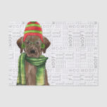 Woof Word Art and Christmas Chocolate Lab 薄葉紙<br><div class="desc">私たちのマッチングのギフトラップ、リボンとギフトのラベルにこの愛らしいティッシュペーパーを追加してチョコレートラボの恋人のためのギフトをラップし、犬の恋人のクリスマスの本当のフェスティバルを作る。</div>