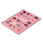 Woof You Be Mine Dog顔 ノートブック (左側)