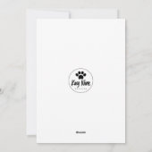 Woof You/Be My/Happy Valentine フランスの Buldog Card シーズンカード (裏面)