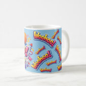 Woohoo Blue コーヒーマグカップ (正面右)