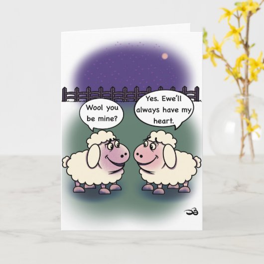 Wool Folded Greeting Card カード (黄色い花)