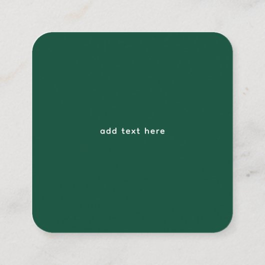 wool Knitting Teacher Business Card | Wool Yarn  スクエア名刺 (裏面)