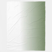 Wool ombre green blanket, Green gradient throw フリースブランケット (正面)