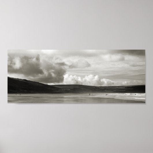 Woolacombeビーチ（英国デボン） ポスター (正面)