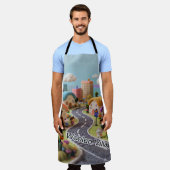 Woolen Village  エプロン (着用した状態)