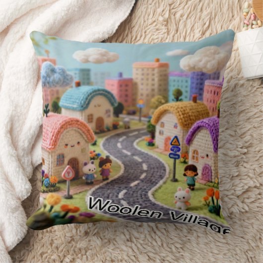Woolen Village  クッション (ブランケット)