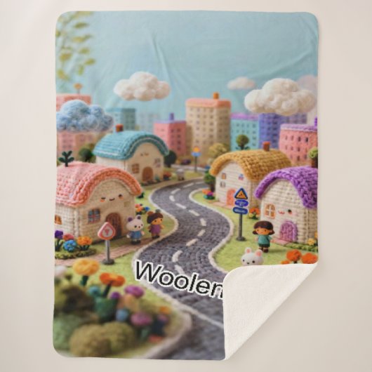 Woolen Village  シェルパブランケット (正面)