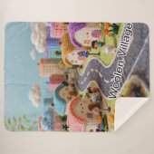 Woolen Village  シェルパブランケット (正面(横))