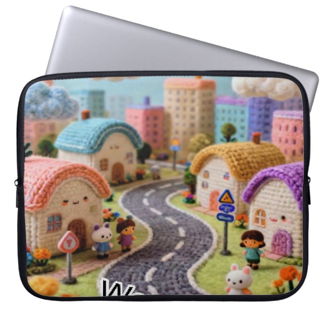 Woolen Village  ラップトップスリーブ (正面)