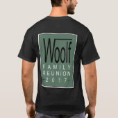 Woolfの家族会2017のティーF&B Tシャツ (裏面)
