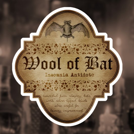 Woolf of Bat Apothecary DC シール