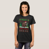 Woolly   Xmas Tree Lights Ugly Santa Woolly Christ Tシャツ (正面フル)