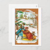 Woolson Spice Companyの願いメリークリスマス シーズンポストカード (正面/裏面)