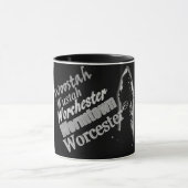 Woostah Wormtownウスター(MA)のマグ マグカップ (中央)