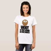 WOOTはフクロウが作る音です Tシャツ (正面フル)