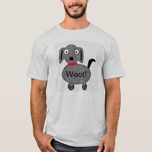 Woot! 子犬の人のTシャツ Tシャツ (正面)