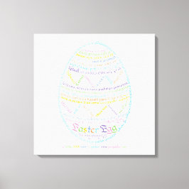 Wor(l)dイースターエッグキャンバス印刷 キャンバスプリント