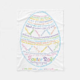 Wor(l)dイースターエッグフリースブランケット フリースブランケット