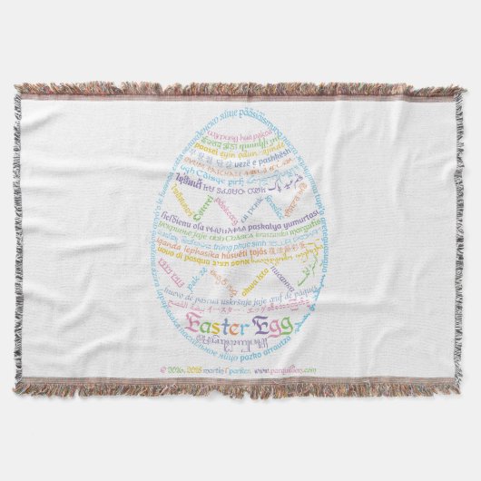 Wor(l)dイースターエッグブランケット スローブランケット (正面)