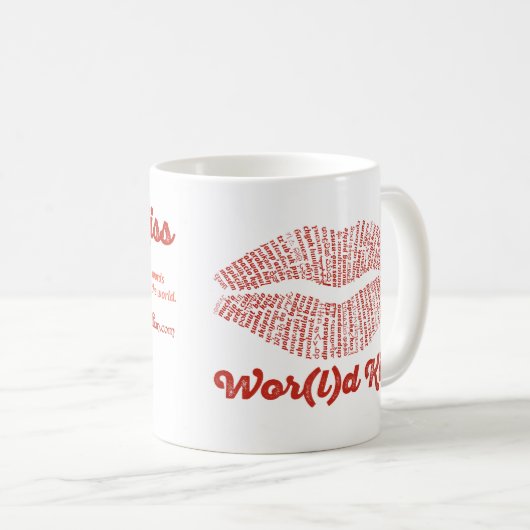 Wor(l)dキスマグ コーヒーマグカップ (正面右)