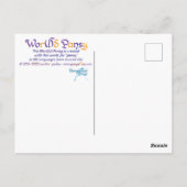 Wor(l)dパンジーはがき ポストカード (裏面)