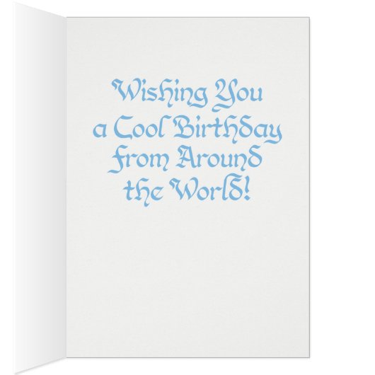 Wor(l)d雪だるまカード (内側 (右))