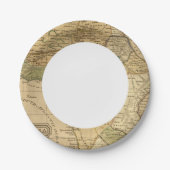 Worcesterによるアフリカ地図 ペーパープレート (正面)
