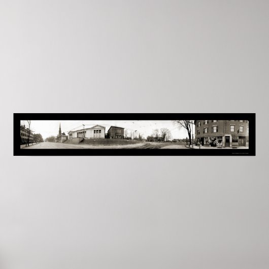 Worcester, MA Main St写真1910 ポスター (正面)