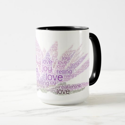 Wordクラウドマグ マグカップ (正面右)