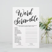 Wordスクランブルブライダルシャワーゲーム (スタンド正面)