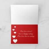 Wordハートのテキストの愛 シーズンカード (内部)