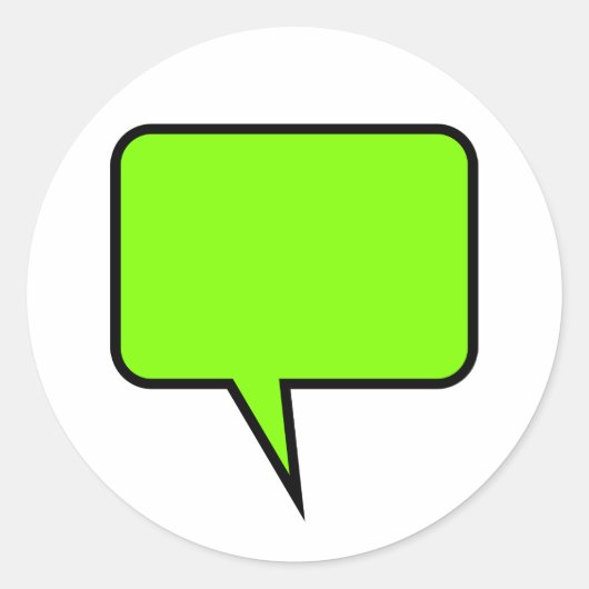 Wordバルーン ラウンドシール (正面)