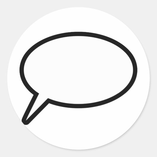 Wordバルーン ラウンドシール (正面)