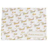 Wordパターンのスクリプトを作成して感謝 ラージペーパーバッグ (正面)