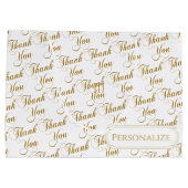 Wordパターンのスクリプトを作成して感謝 ラージペーパーバッグ (裏面)