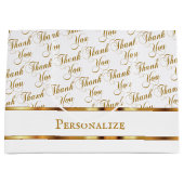 Wordパターンのスクリプトを作成しました – カスタム ラージペーパーバッグ (正面)