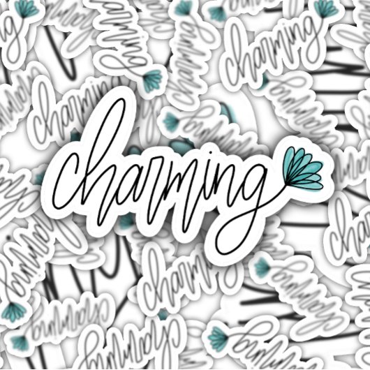 Wordフラワー魅力的ノートパソコン |ダイカットのシール シール