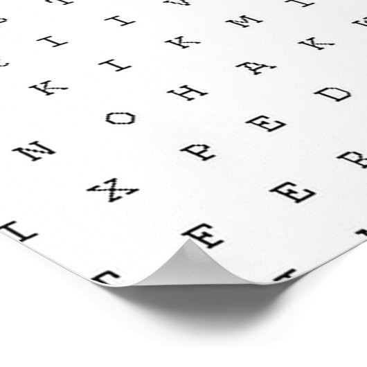 Word検索ギーク ポスター (角)