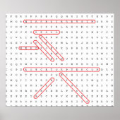 Word検索ギーク ポスター (正面)