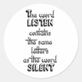 Word聞には次の文字が含まれる静か ラウンドシール