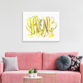 Word 感動的 Heal Art Canvas Print キャンバスプリント (インサイチュ (リビング))