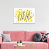 Word 感動的 Heal Art Canvas Print キャンバスプリント (インサイチュ (リビング))
